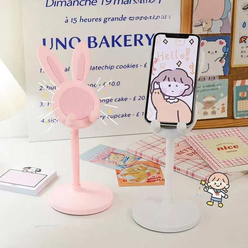 LUXE LINE Cute Rabbit Adjustable Desktop Phone Stand