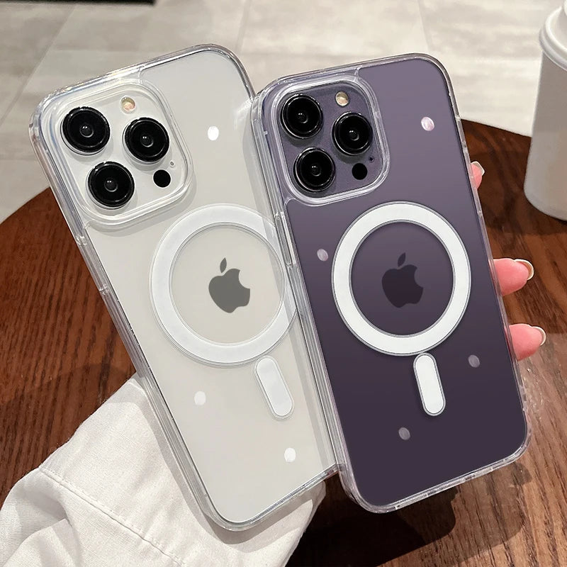 LUXE LINE MagSafe Clear Shockproof iPhone Case