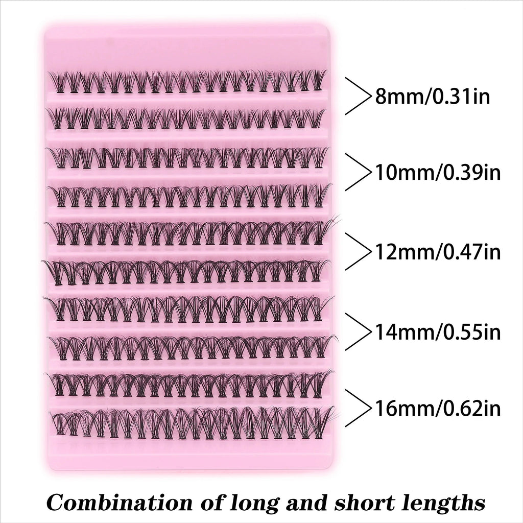10 Rows Cluster Lashes 30/40/60/80D | Luxe Line Shop