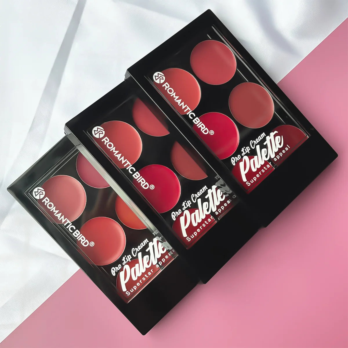 LUXE LINE 6-Color Blush & Contour Palette – Pearlescent Matte