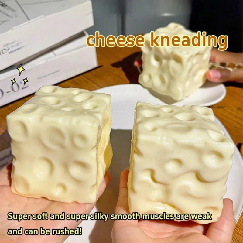 Taba Cheese Cube Squishy Stress Ball