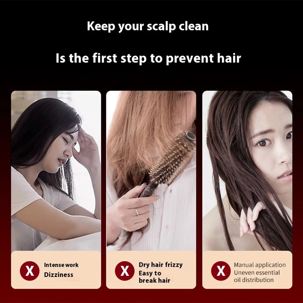LUXE LINE Scalp Massage Comb with Red Light