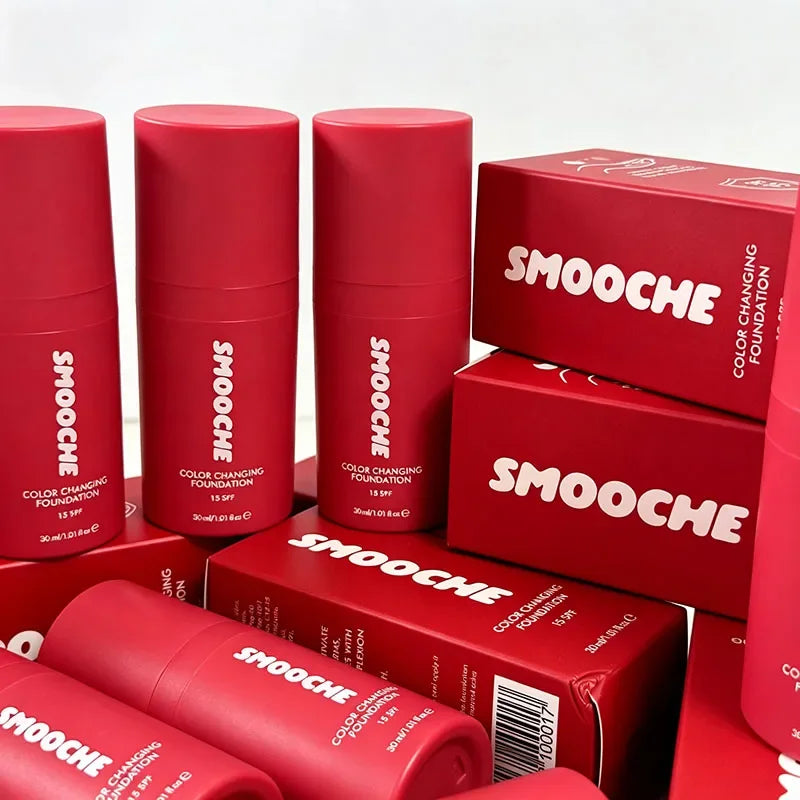 SMOOCHE Concealer Set Skin Tone Adaptive Color Changing Liquid Foundation Lightweight Moisturize Natural Skin Tone Face Makeup