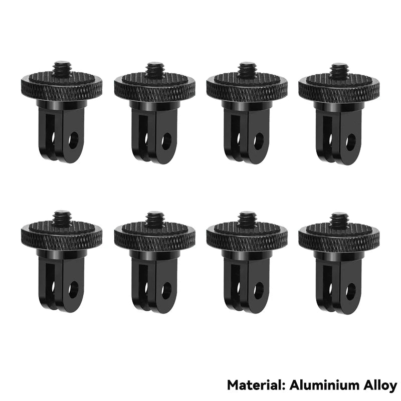 1/4 Inch Screw Tripod Adapter 360 Rotating Mount Holder For Go Pro 13 12 11 10 9 Insta 360 X5 X4 DJI OSMO 360 Camera Accessories
