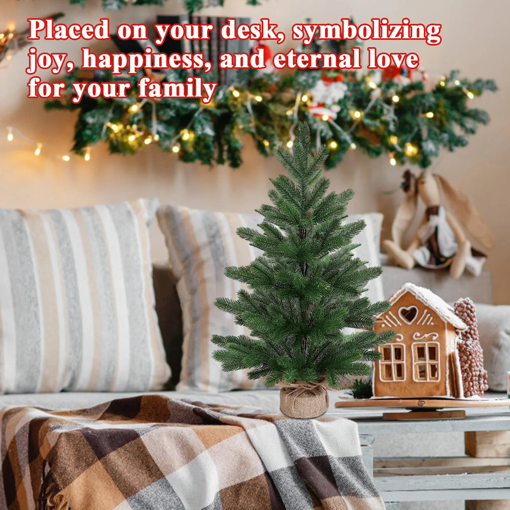 Classic Artificial Christmas Tree Desktop Ornament