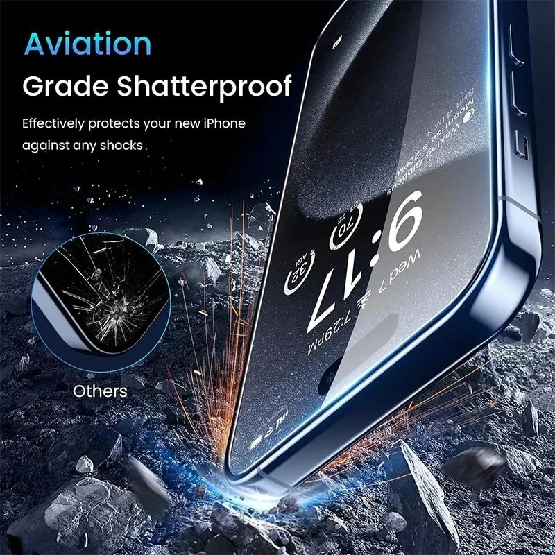 LUXE LINE Anti-Spy Privacy Screen Protector – Tempered Glass for iPhone