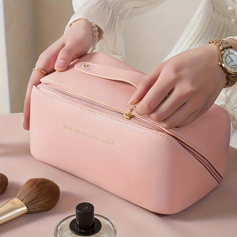 LUXE LINE Makeup Organizer Female Toiletry Kit Bag – Luxury Travel Cosmetic Case