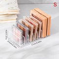 LUXE LINE Makeup Organizer Box – 7-Compartment Clear Storage Shelf for Cosmetics
