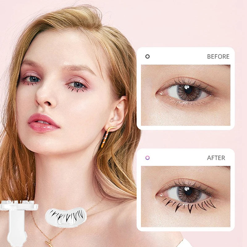 Lower Eyelash Stamp Stencil With Handle
