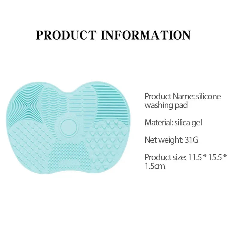 LUXE LINE Silicone Makeup Brush Cleaner Gel & Scrubber Pad