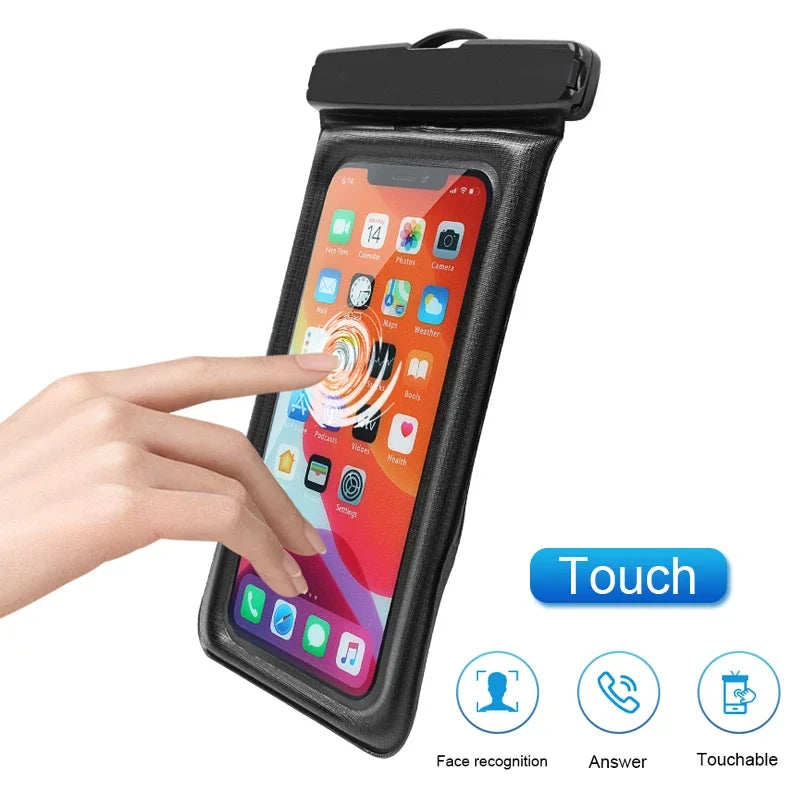 LUXE LINE Waterproof Phone Pouch – Luminous Touchscreen Dry Bag