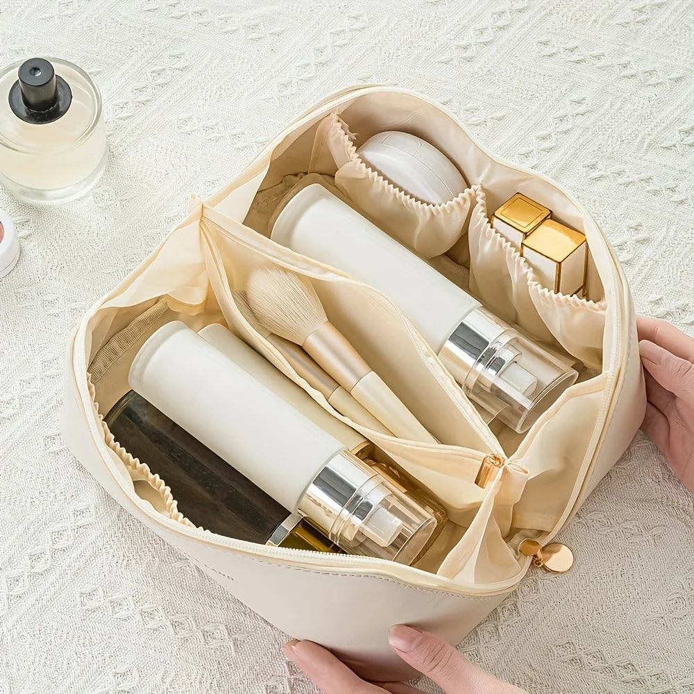 LUXE LINE Makeup Organizer Female Toiletry Kit Bag – Luxury Travel Cosmetic Case