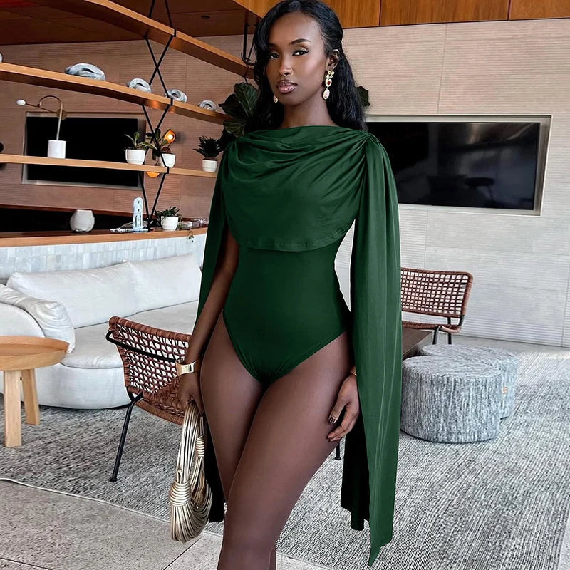 Hugcitar Ruched Bodysuit Romper