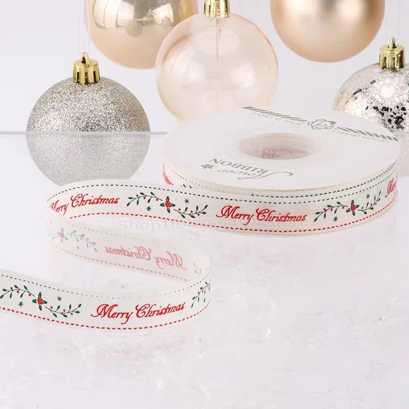 25-Yard Christmas Tree Ribbon (15mm)
