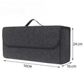 LUXE LINE Car Trunk Felt Organizer – Large Anti-Slip Boot Storage Box