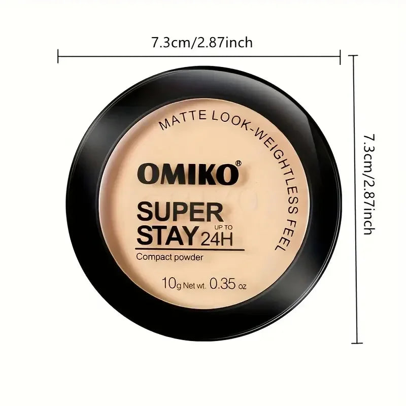 LUXE LINE 3-Color Face Pressed Powder – Oil Control Mineral Concealer