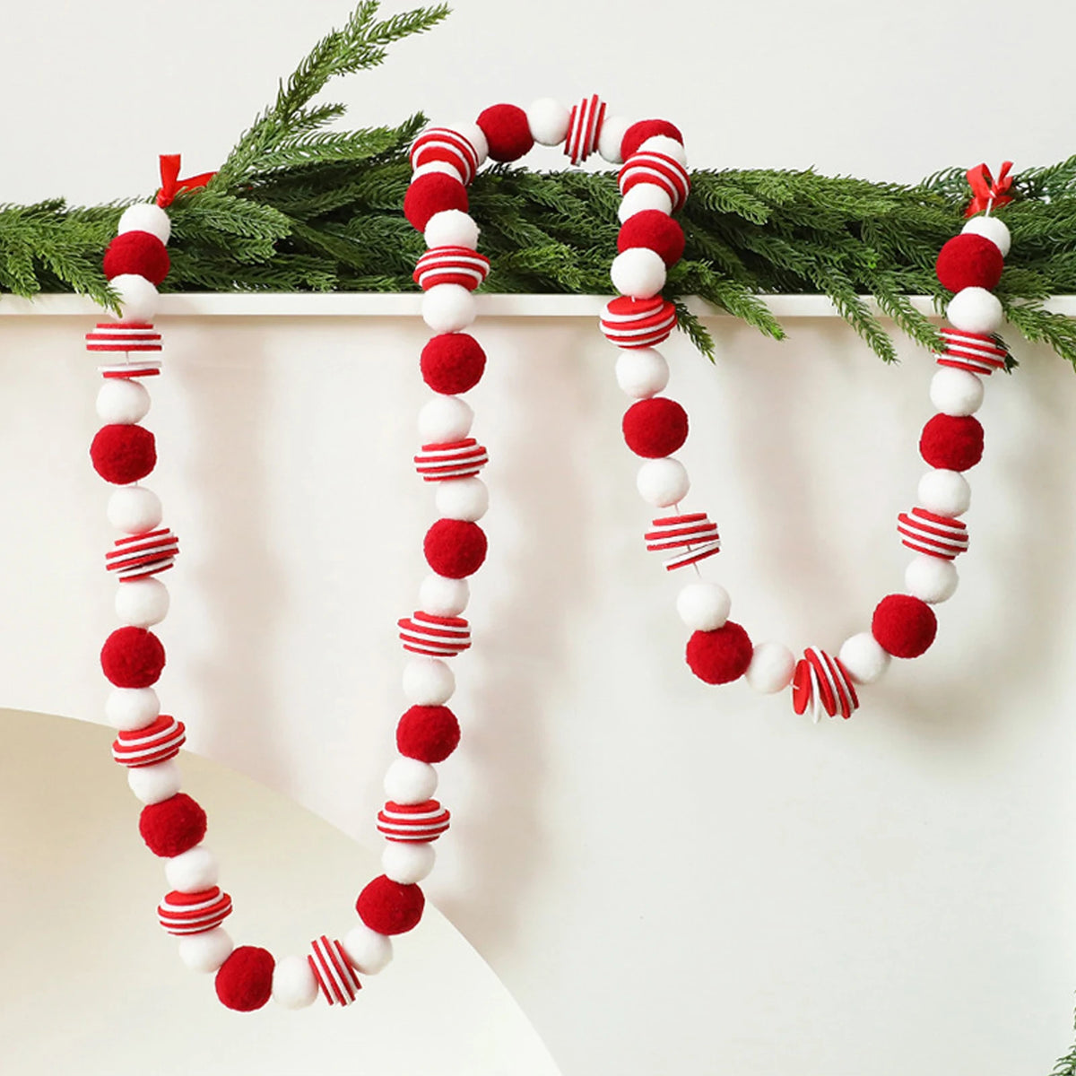 Christmas Felt Ball Garland