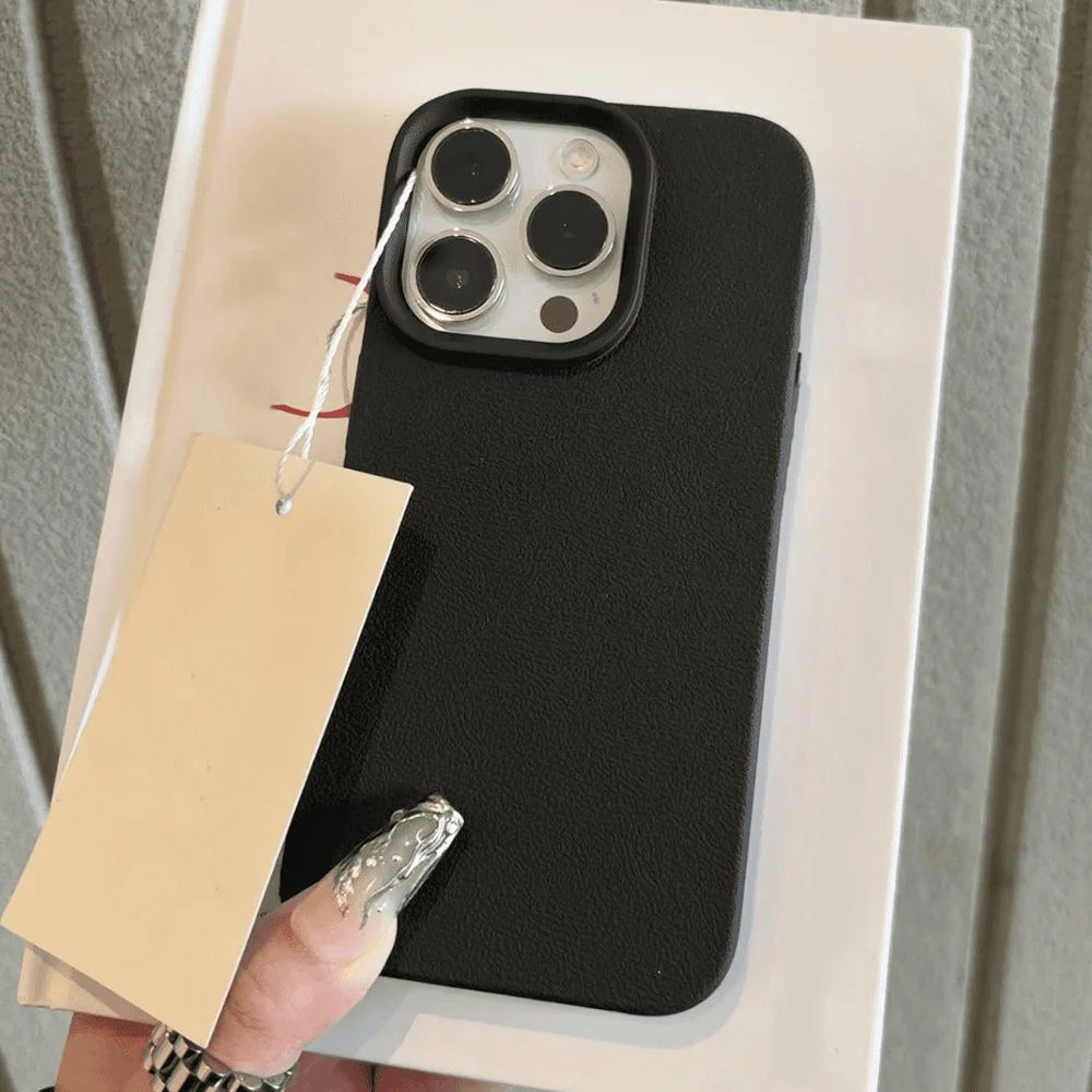 LUXE LINE Leather Shockproof Soft TPU iPhone Case