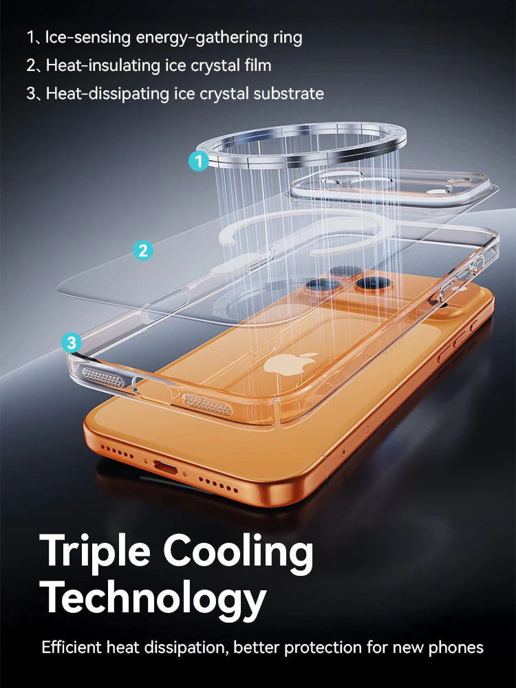 LUXE LINE Joyroom Magnetic Clear iPhone Case