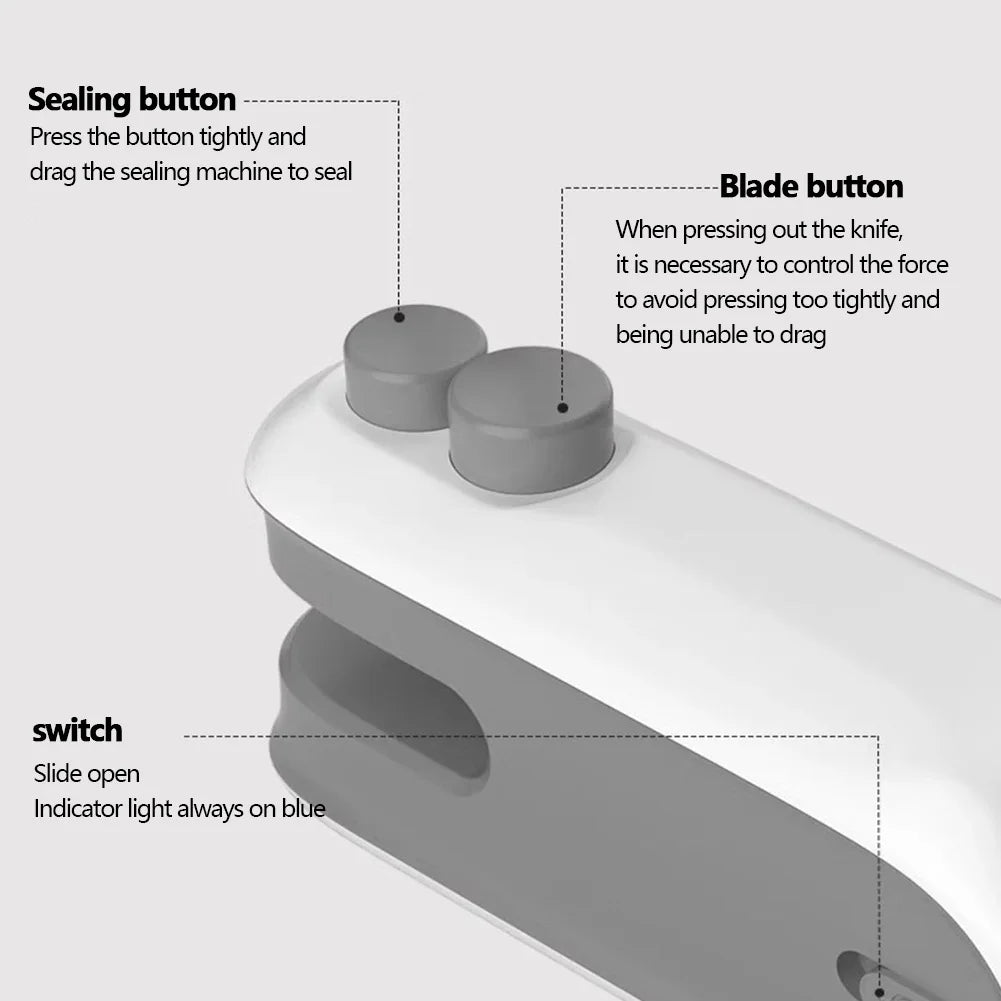 LUXE LINE 2-in-1 Mini Bag Sealer & Cutter