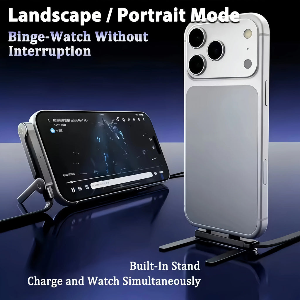 LUXE LINE Foldable Charging Cable with Integrated Stand