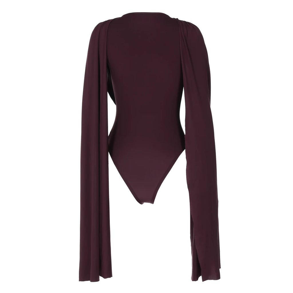 Hugcitar Ruched Bodysuit Romper