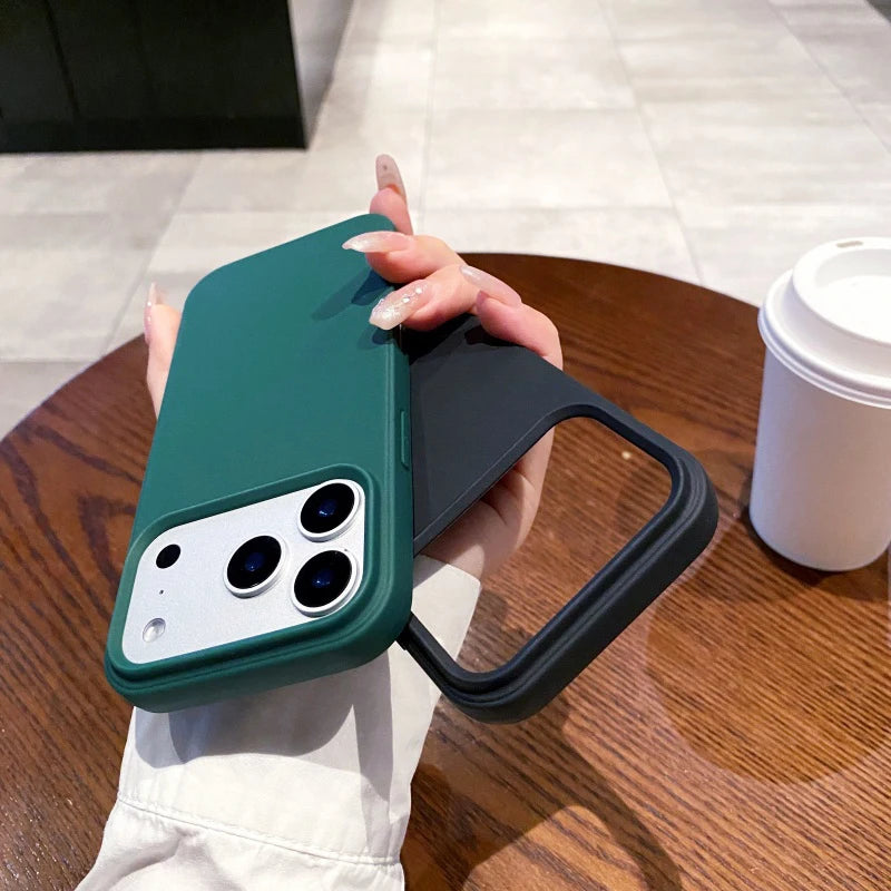 LUXE LINE Luxury Candy Color Matte Silicone iPhone Case