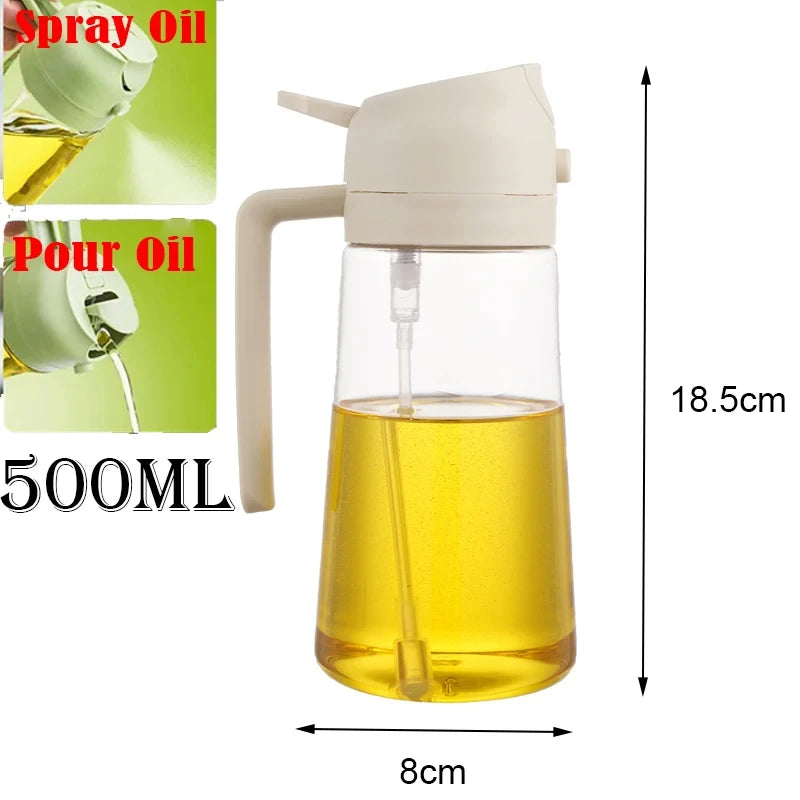 2-in-1 Oil Dispenser & Spray Bottle 500ml