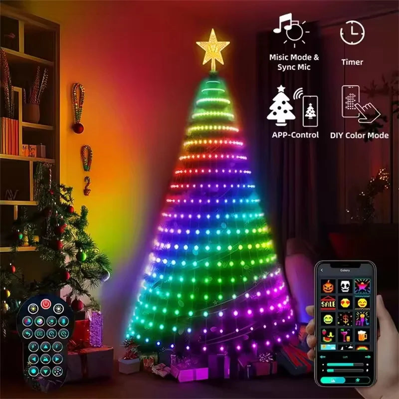 400-LED Smart RGB Christmas Tree String Lights