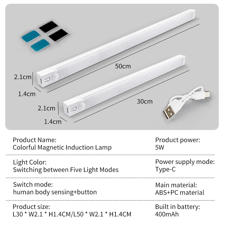 LUXE LINE Motion Sensor RGB Gradient Night Light