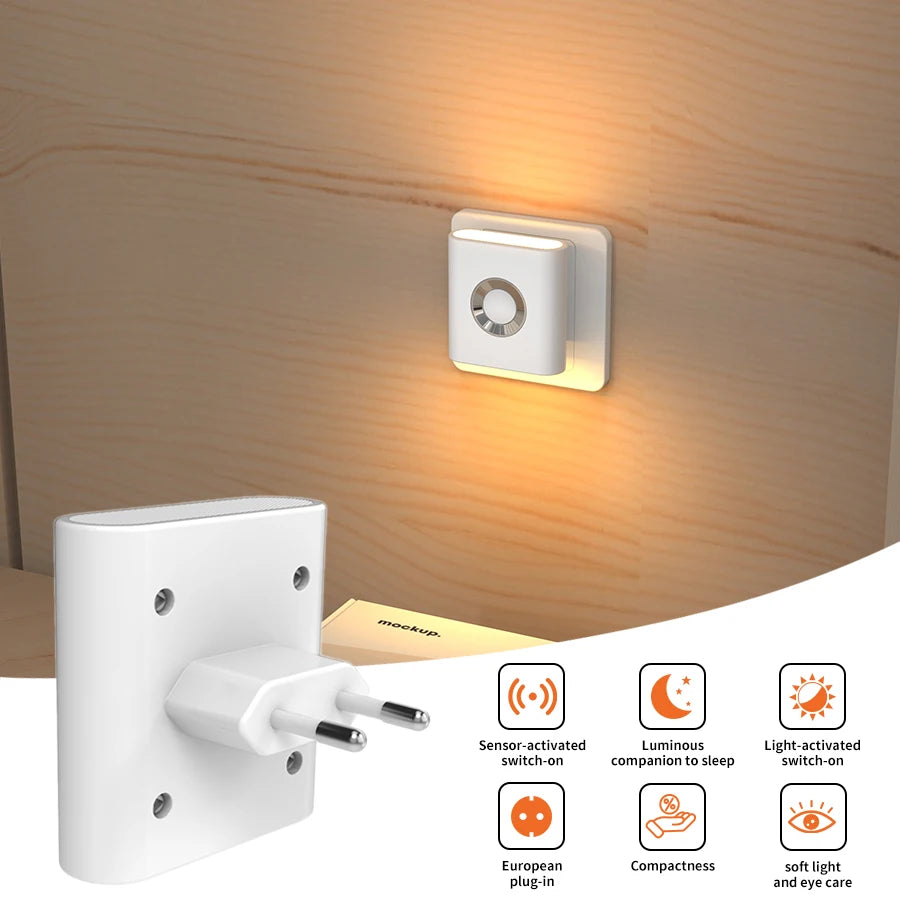 LUXE LINE Motion Sensor Wall Night Light 220V EU Plug