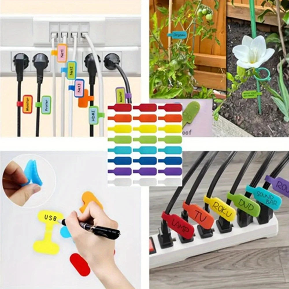 LUXE LINE Reusable Waterproof Cable Labels