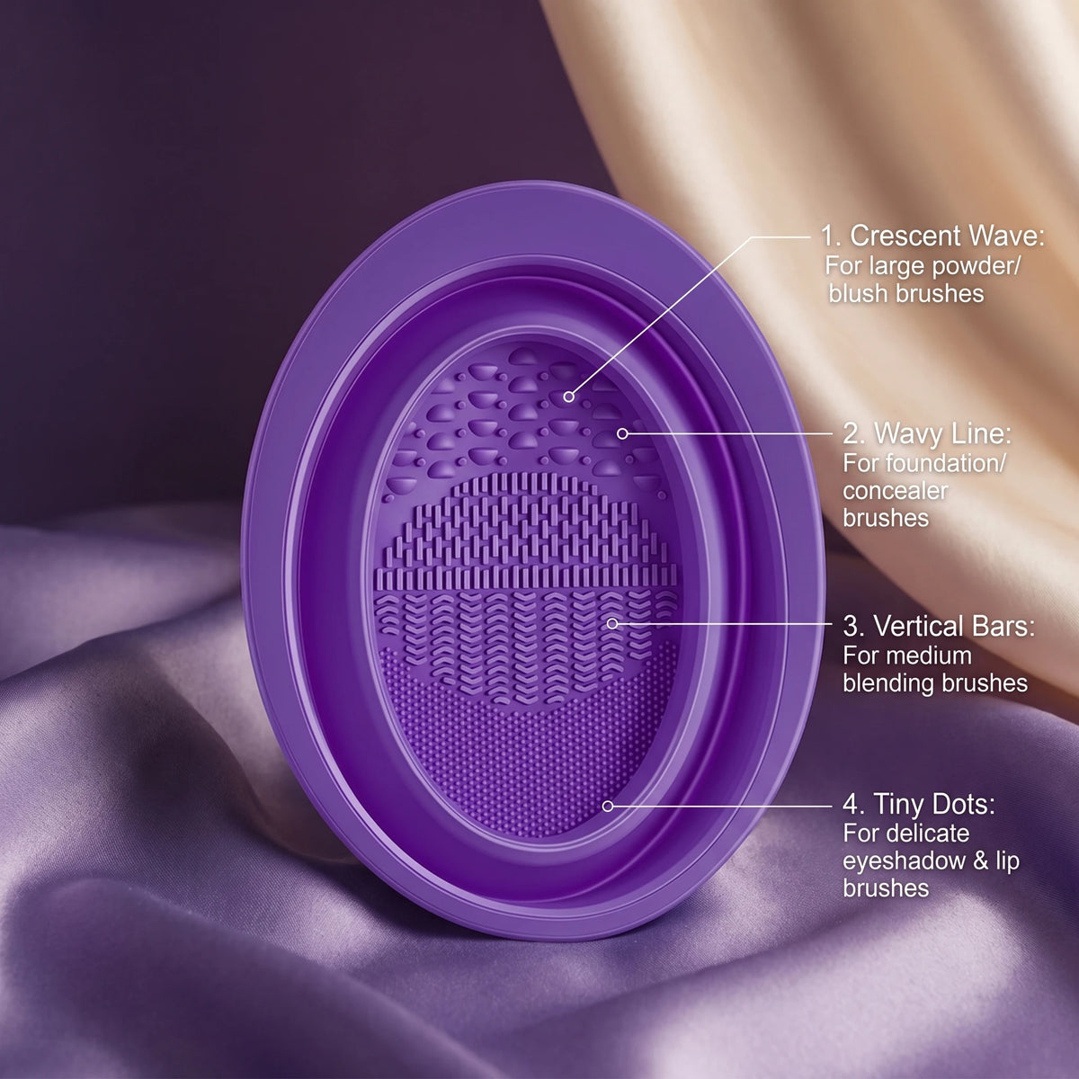 LUXE LINE Silicone Makeup Brush Cleaning Mat