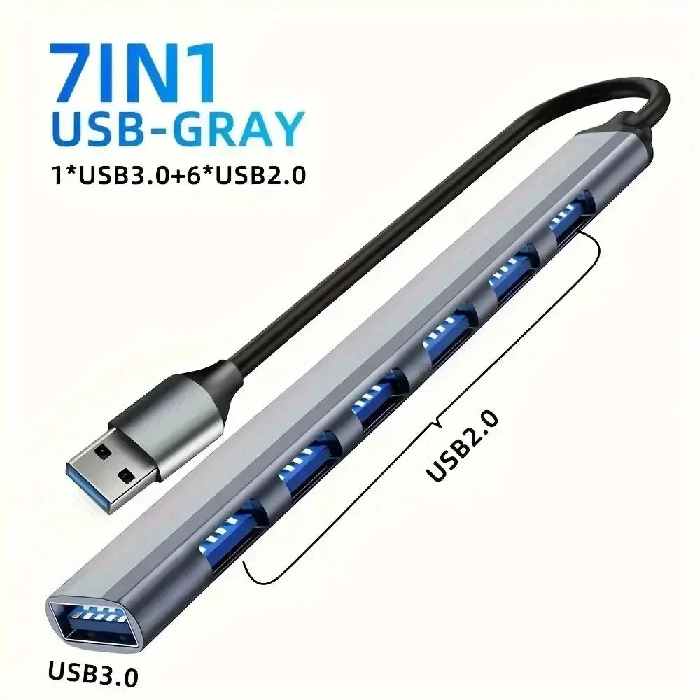 LUXE LINE 8-in-1 USB-C Hub – 4K HDMI, RJ45, SD/TF, PD Charge