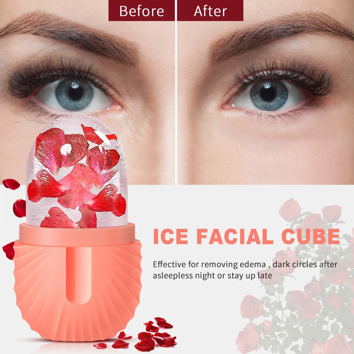 Ice Face Roller Silicone Mold for Eye Puffiness & Pore Tightening
