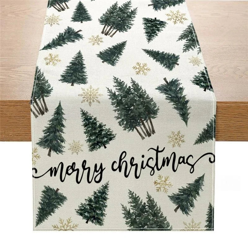 Christmas Tree Table Flag Decoration