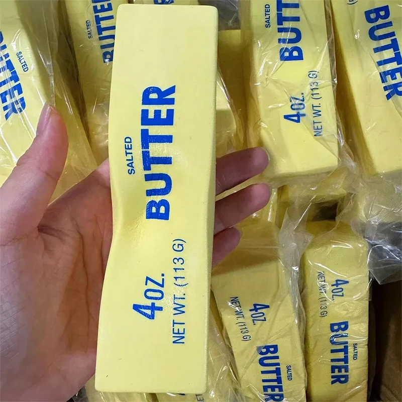 Butter Stick Cheese Squishy Fidget Toy