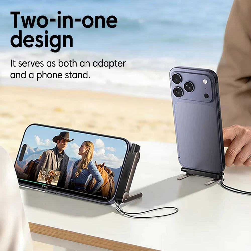 LUXE LINE 240W USB-C & Lightning Multi-Port Adapter with Stand