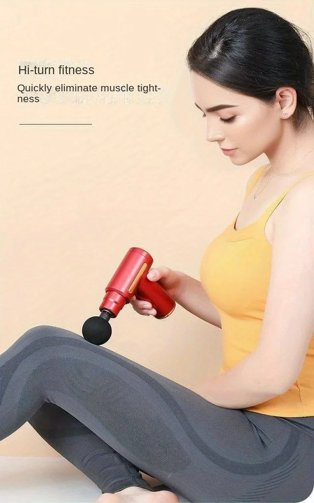 LUXE LINE Massage Gun – Handheld Deep Muscle Massager, 6 Modes & 6 Gears