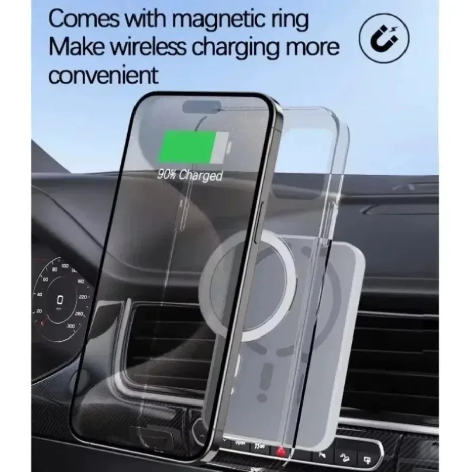 LUXE LINE Magnetic Car Wireless Charger & Air Vent Holder