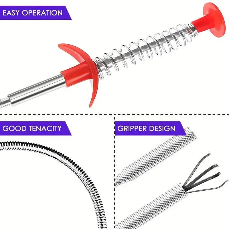 LUXE LINE Drain Snake & Pipe Dredging Tool 60cm