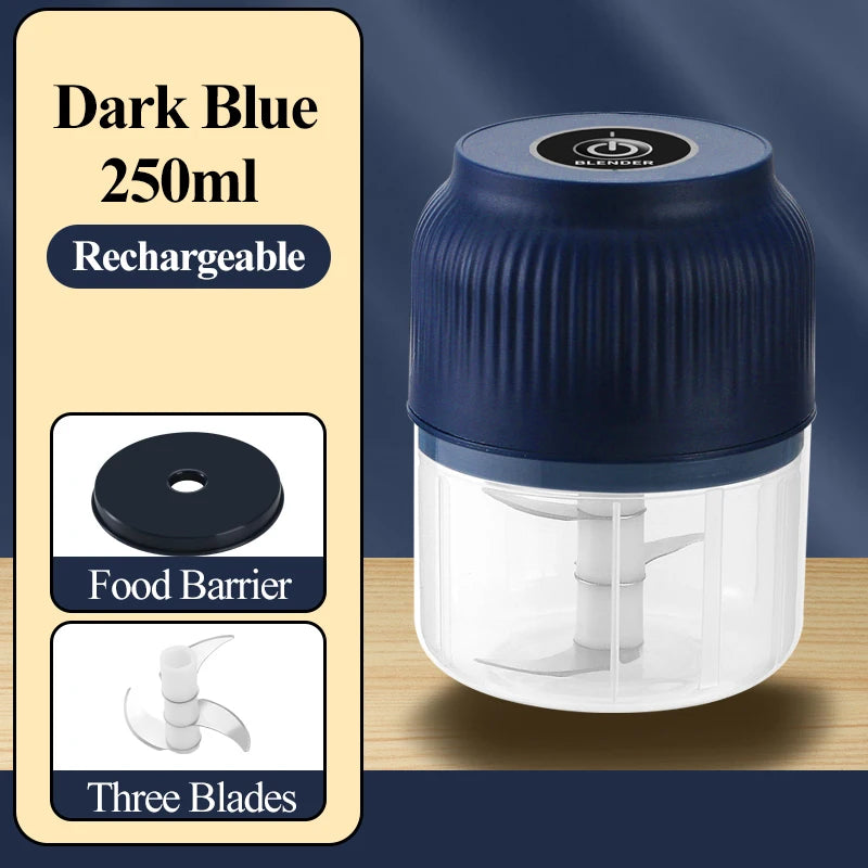 Mini USB Electric Garlic & Vegetable Chopper 250ml