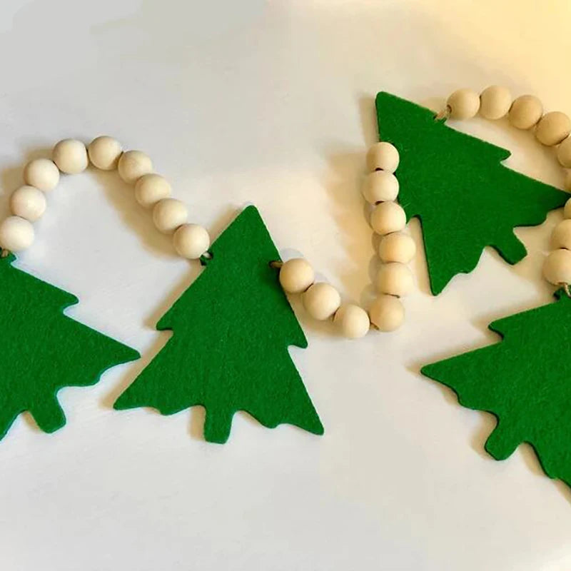 Rustic Farmhouse Christmas Garland Banner