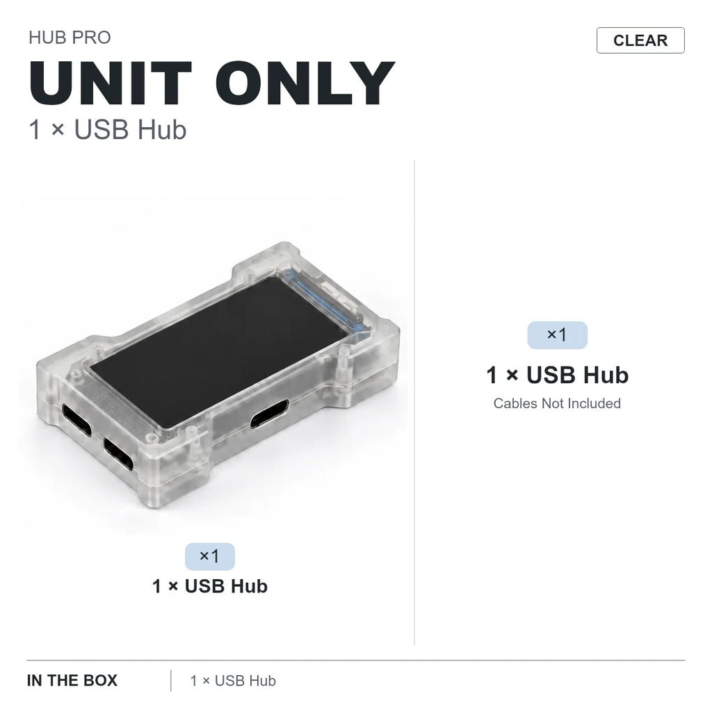 LUXE LINE HMLAB ZNEO Gaming USB Hub – 2-to-3 Port, 8K, RGB Screen