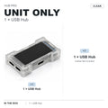 LUXE LINE HMLAB ZNEO Gaming USB Hub – 2-to-3 Port, 8K, RGB Screen