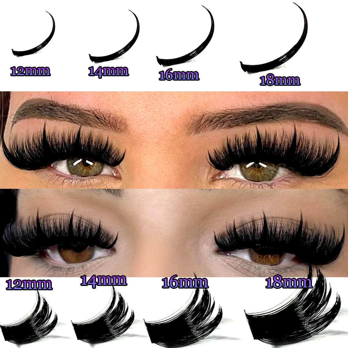 Lash Clusters 100D Lash Spikes Eyelash Clusters | Luxe Line Shop