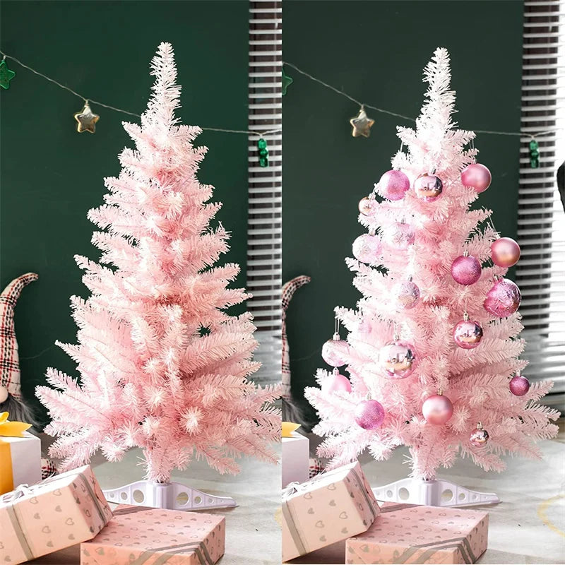 Pink Rose Artificial Christmas Tree