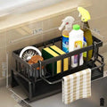 LUXE LINE Compact Tap-Mounted Spice Shelf & Sink Organizer