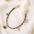 LUXE LINE Colorful Leather Phone Charm – Wrist Chain Pendant Strap