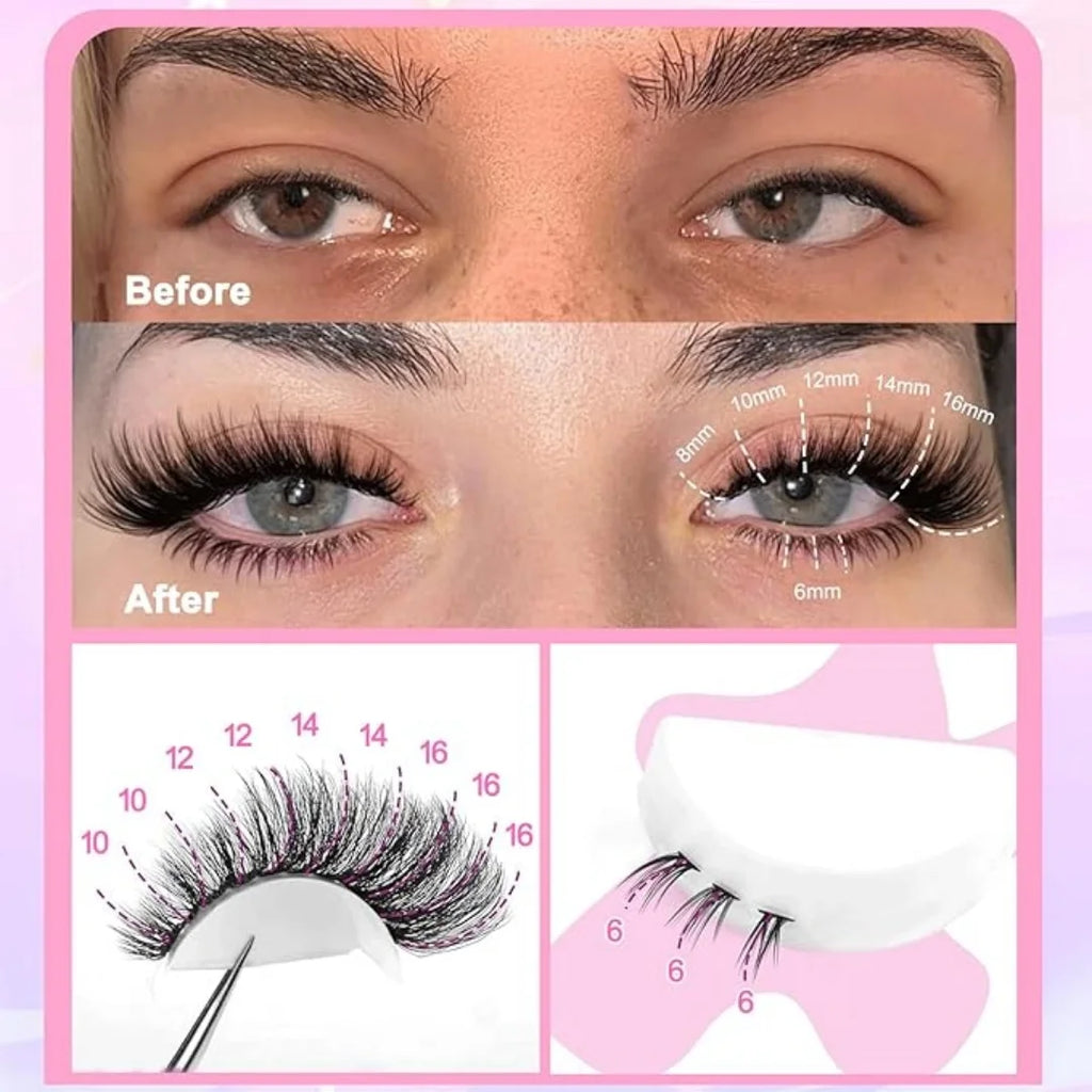 LUXE LINE WINKLURE Wispy Lash Clusters – DIY Eyelash Extensions